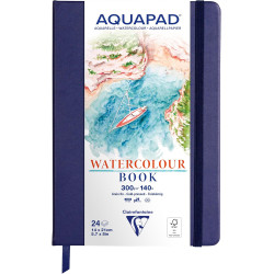Aquapad Watercolour Book 14 x 21 cm - Clairefontaine - 300 g 24 sheets