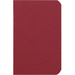 Notes gładki Age Bag 9 x 14 cm - Clairefontaine - Red 90 g 96 stron