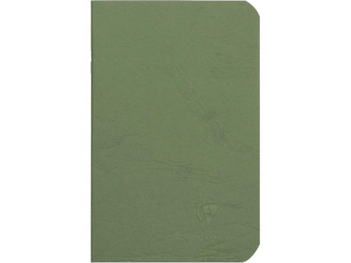 Plain notebook Age Bag 9 x 14 cm - Clairefontaine - Green 90 g 96 pages