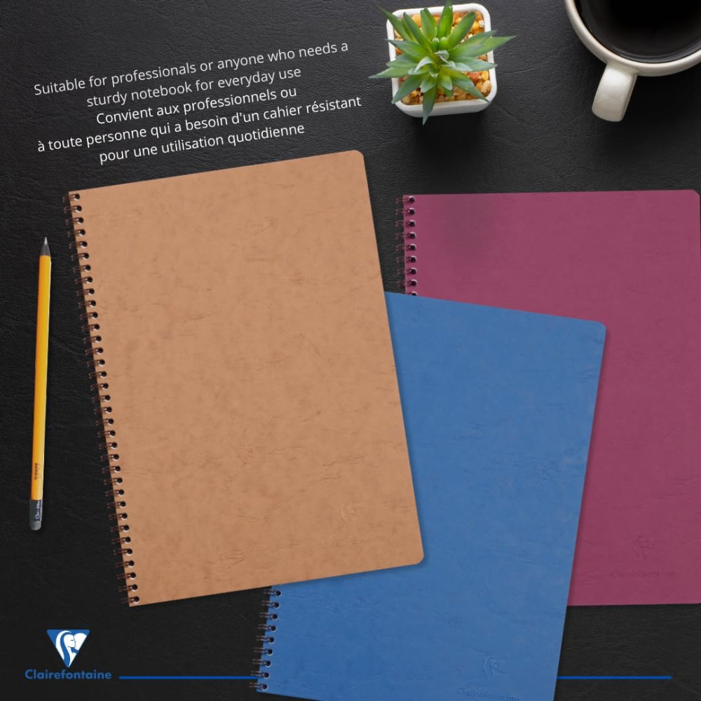Spiral ruled notebook Age Bag A5 - Clairefontaine - Black 90 g 100 pages