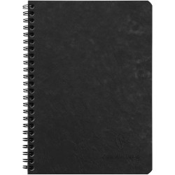 Spiral ruled notebook Age Bag A5 - Clairefontaine - Black 90 g 100 pages