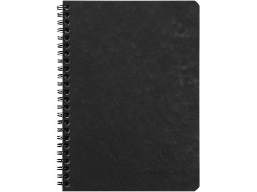 Spiral ruled notebook Age Bag A5 - Clairefontaine - Black 90 g 100 pages