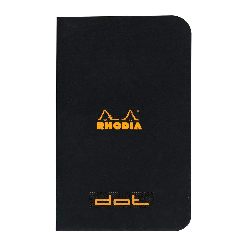 Squared notebook A7 - Rhodia - Black 80 g 48 pages