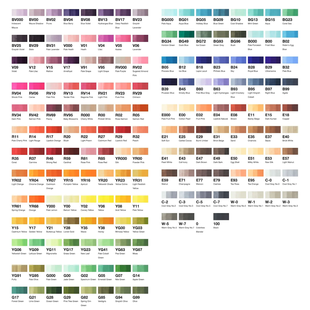 Zestaw markerów dwustronnych Copic Ciao Starter Essentials w etui - 12 szt.