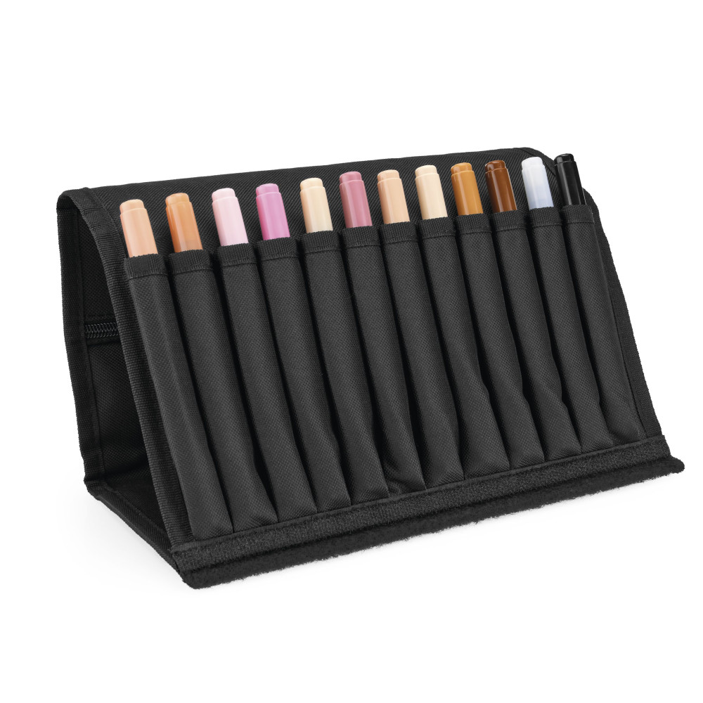 Set of Copic Ciao dual-tip alcohol-based markers in case - 12 pcs