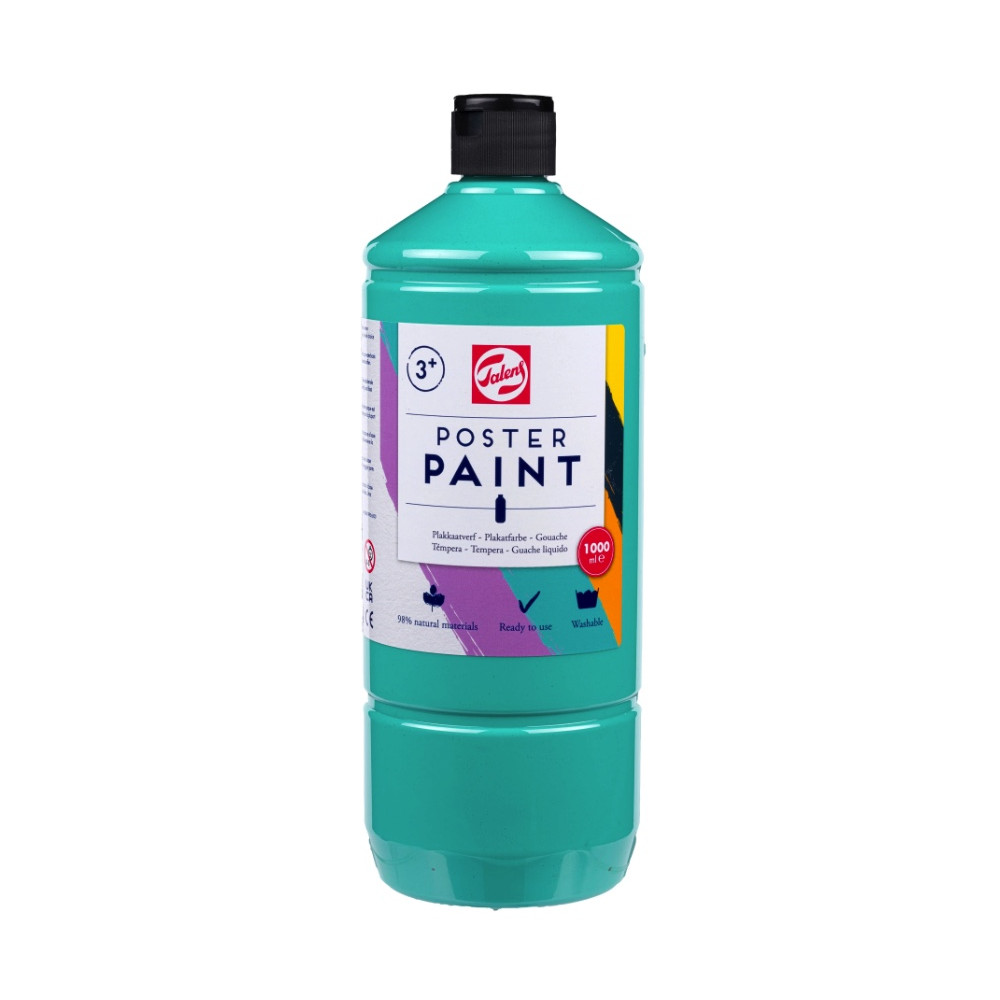 Farba szkolna plakatowa - Talens - Turquoise 1000 ml