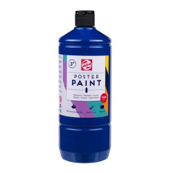 Poster paint in a bottle - Talens - Deep Blue 1000 ml