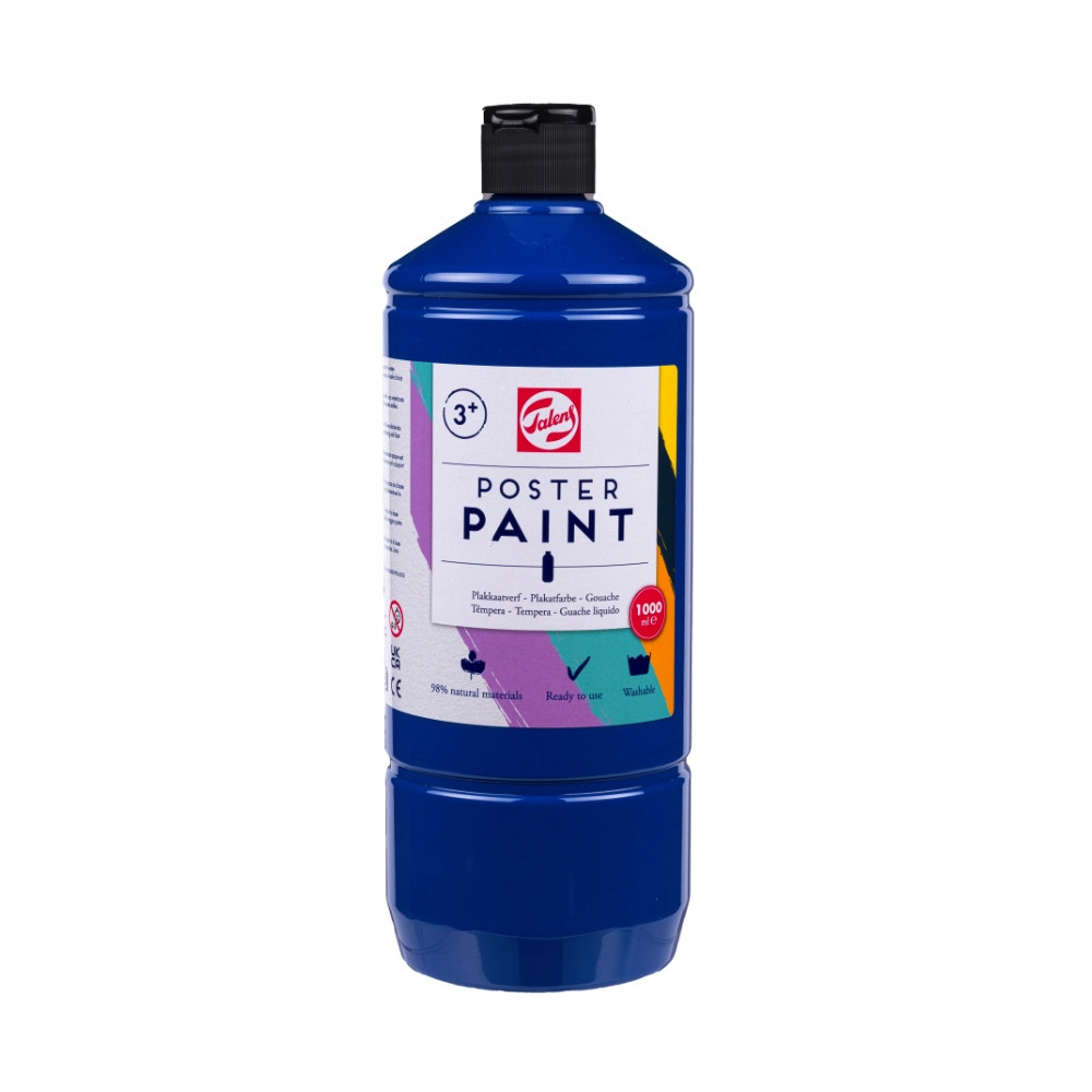 Poster paint in a bottle - Talens - Deep Blue 1000 ml