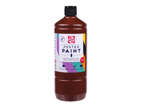 Poster paint in a bottle - Talens - Brown 1000 ml