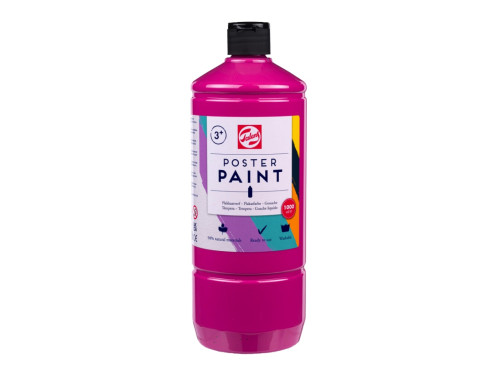 Farba szkolna plakatowa - Talens - Deep Rose 1000 ml