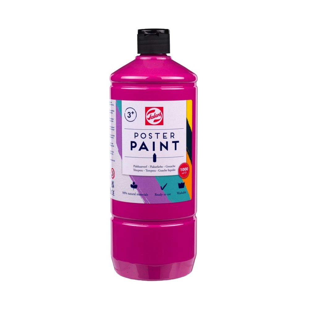 Poster paint in a bottle - Talens - Deep Rose 1000 ml
