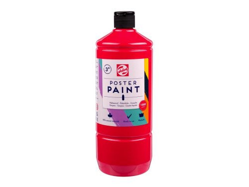Farba szkolna plakatowa - Talens - Primary Red 1000 ml