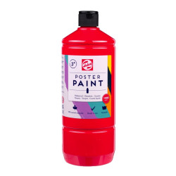 Poster paint in a bottle - Talens - Red 1000 ml