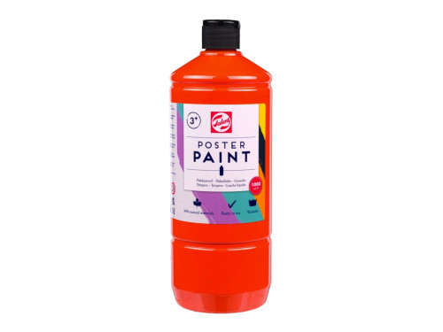 Farba szkolna plakatowa - Talens - Orange 1000 ml