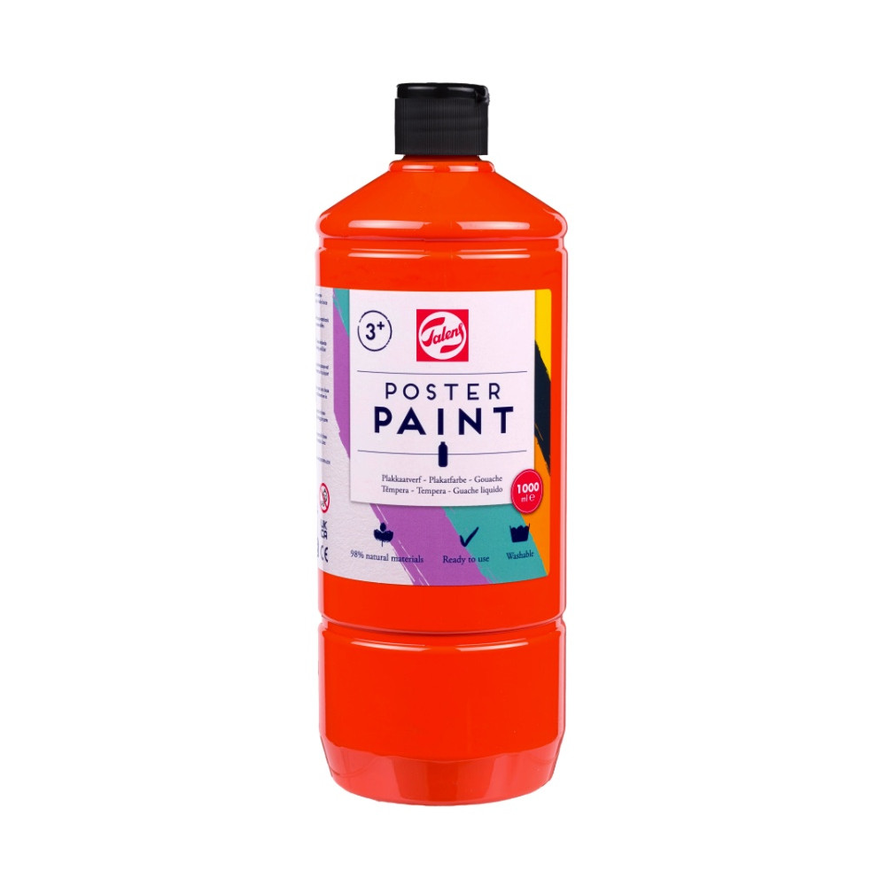Poster paint in a bottle - Talens - Orange 1000 ml