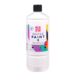 Poster paint in a bottle - Talens - White 1000 ml