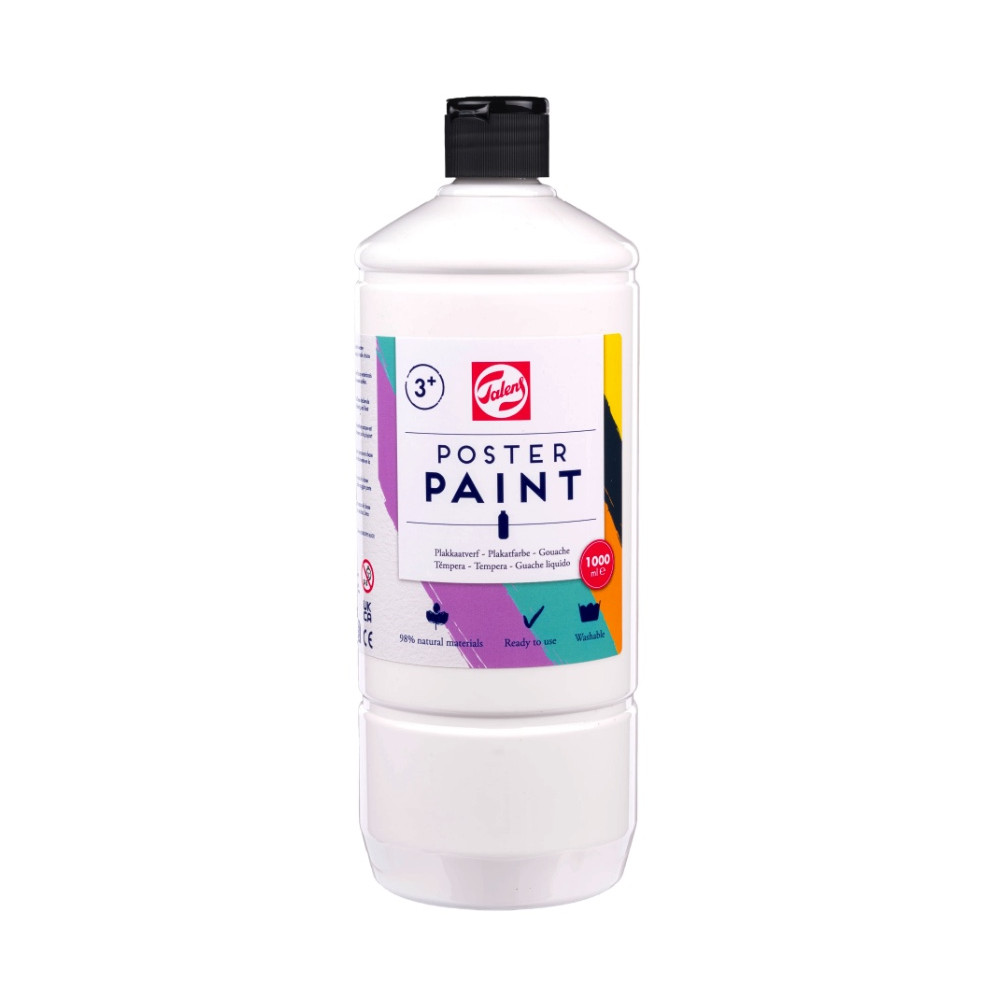 Farba szkolna plakatowa - Talens - White 1000 ml