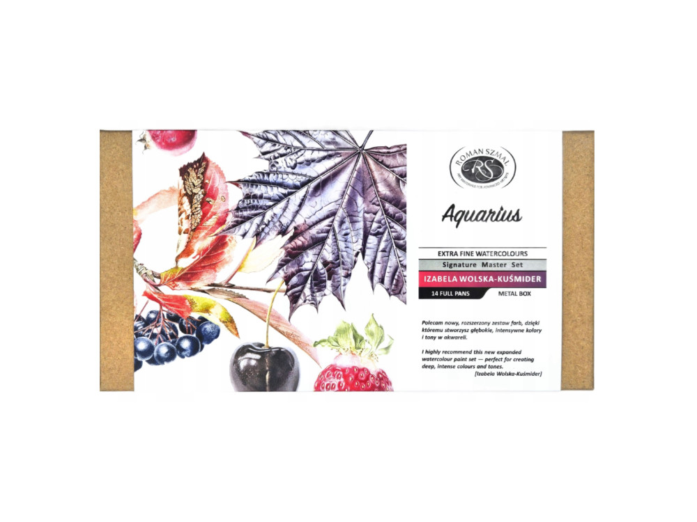 Zestaw akwareli Aquarius w kostkach Botanical - Roman Szmal - 14 szt.