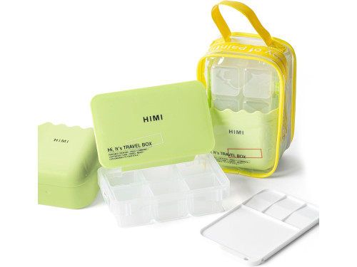 Travel Box for Twin Cup & Jellu Cup paints - HIMI - Apple Green