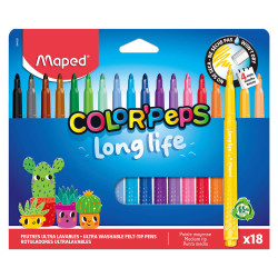 Zestaw flamastrów niewysychających Color'Peps - Maped - 18 szt.