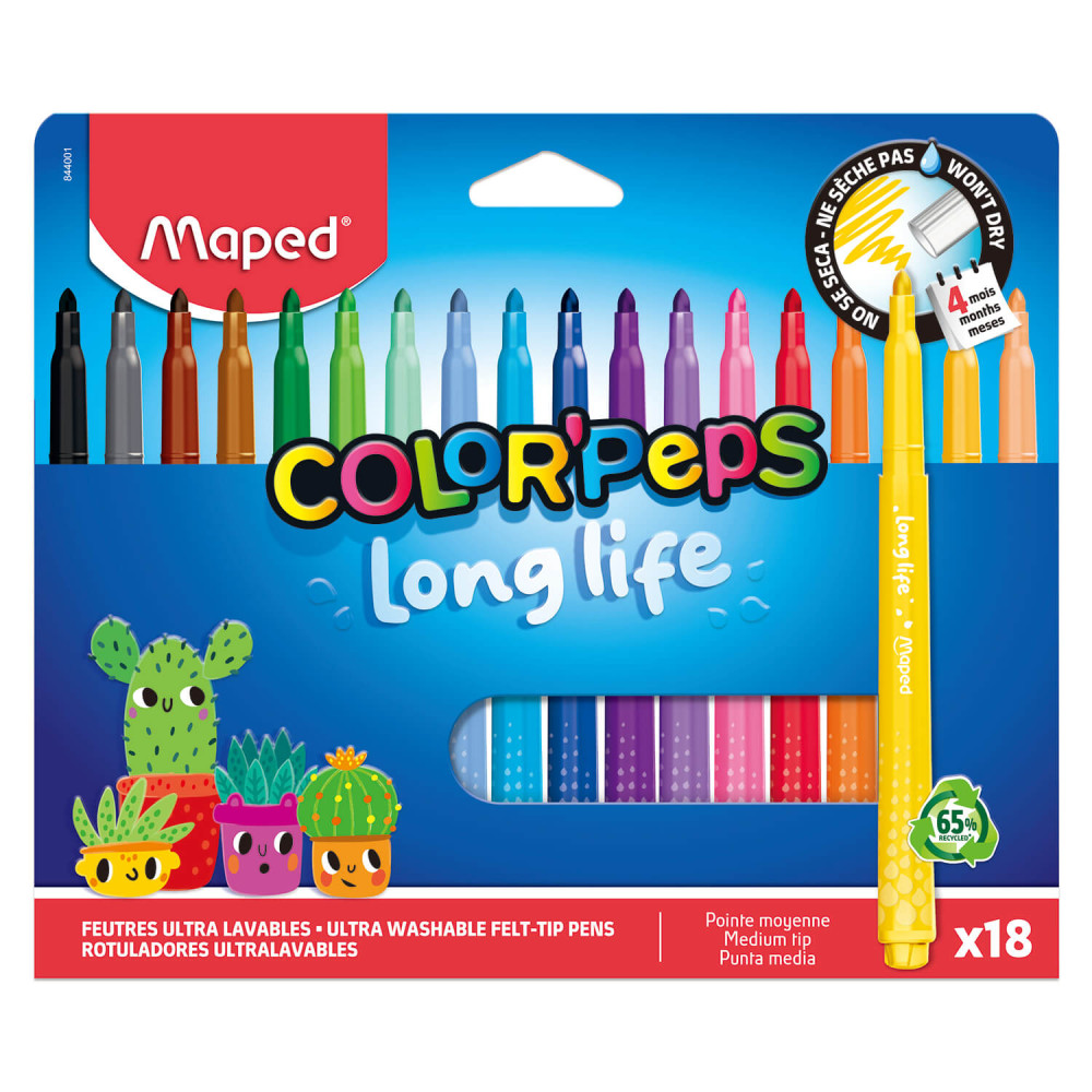 Set of Color'Peps Long Life pens - Maped - 18 pcs.