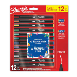 Water-based acrylic markers Fine - Sharpie - 1 mm 12 pcs.
