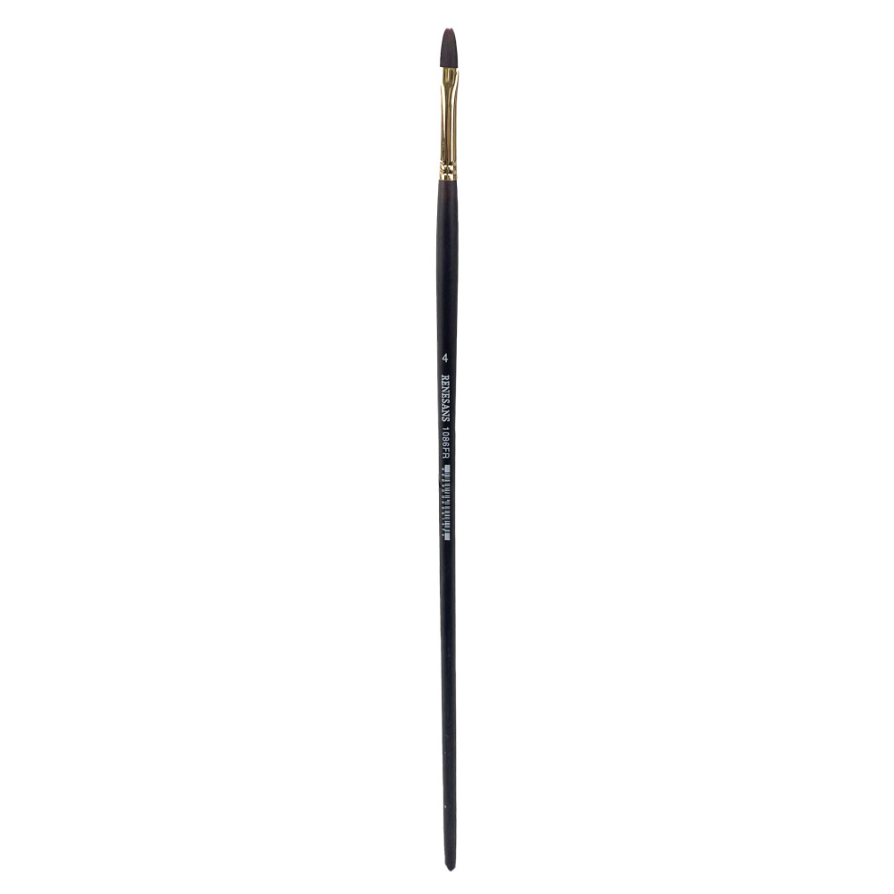 Filbert synthetic 1086FR series brush - Renesans - no. 4