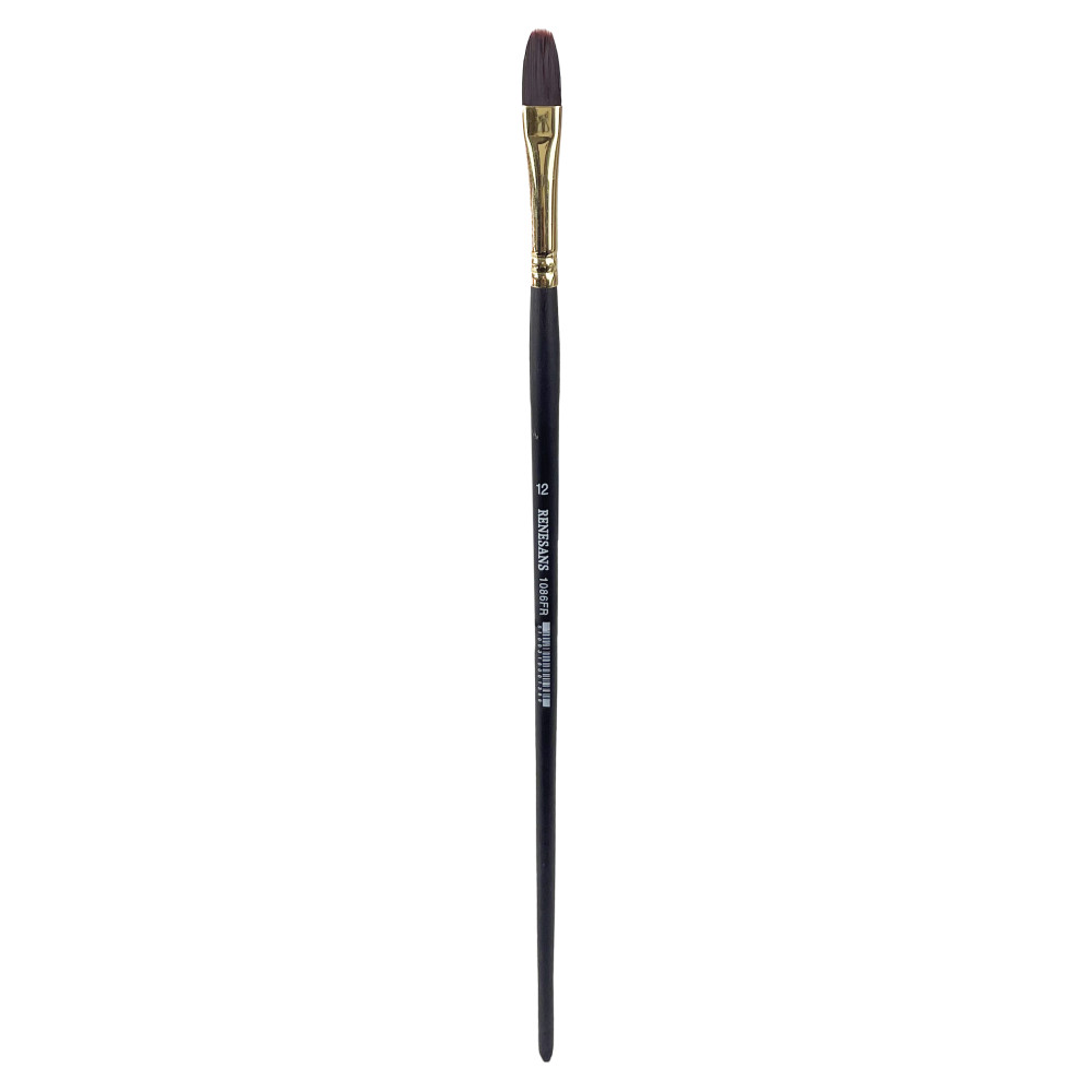 Filbert synthetic 1086FR series brush - Renesans - no. 12