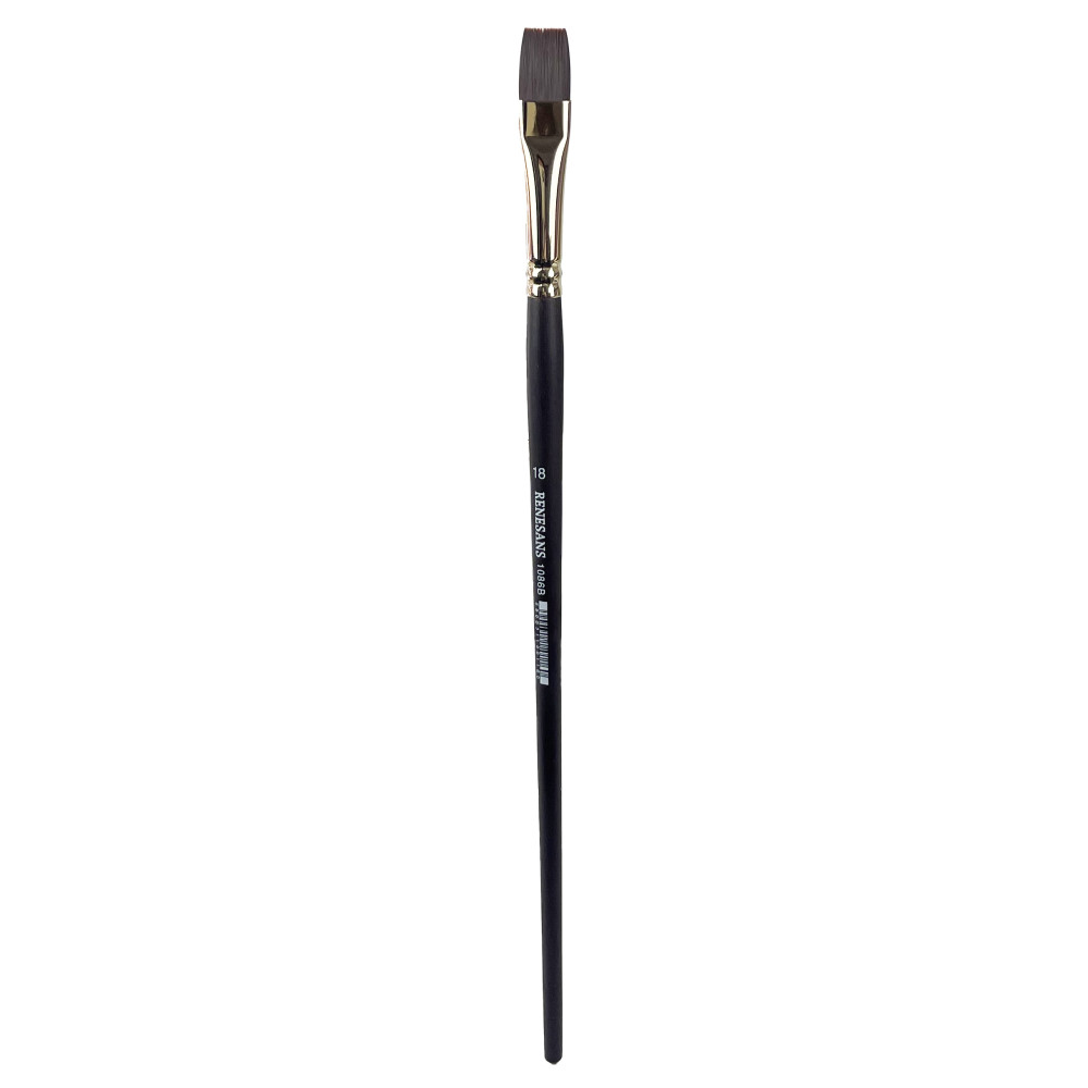Flat broad synthetic 1086B series brush - Renesans - no. 18