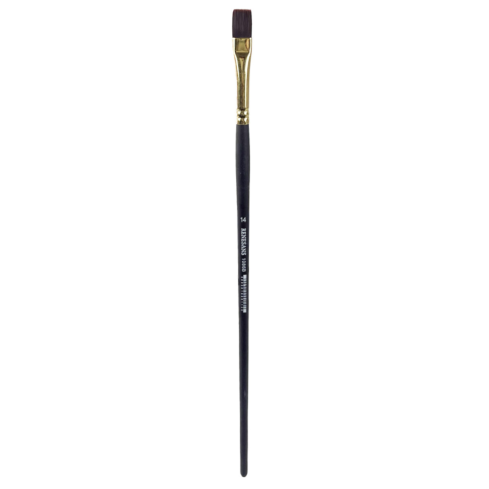 Flat broad synthetic 1086B series brush - Renesans - no. 14