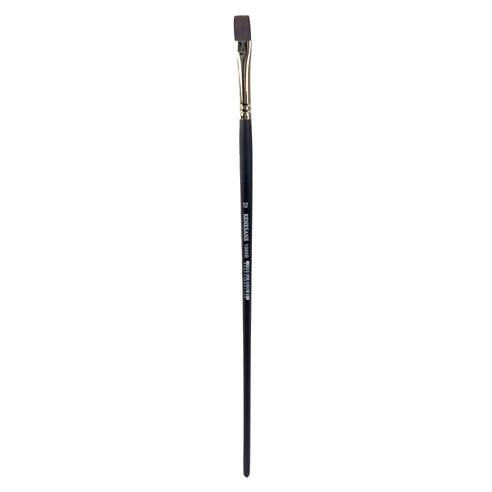 Flat broad synthetic 1086B series brush - Renesans - no. 12