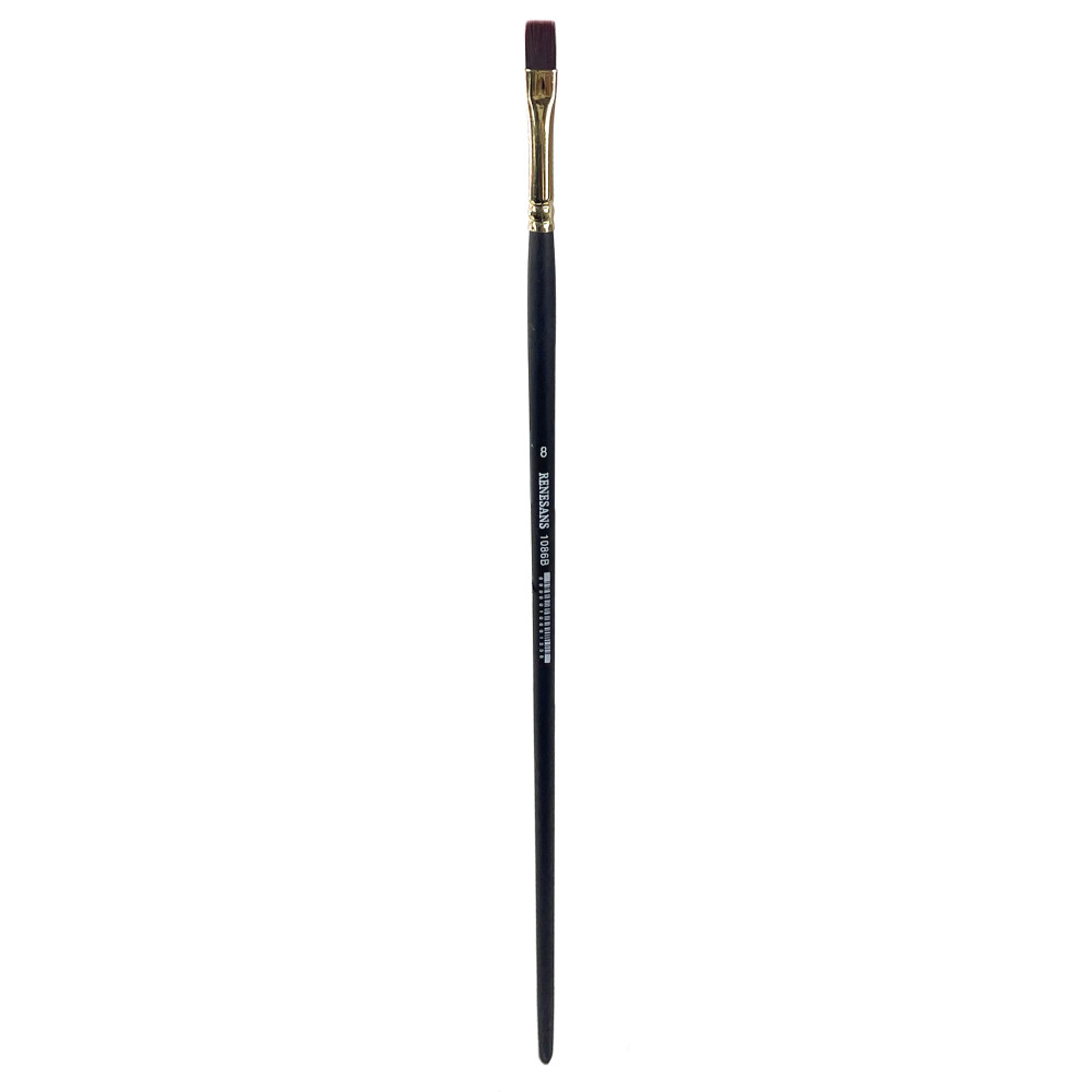 Flat broad synthetic 1086B series brush - Renesans - no. 8