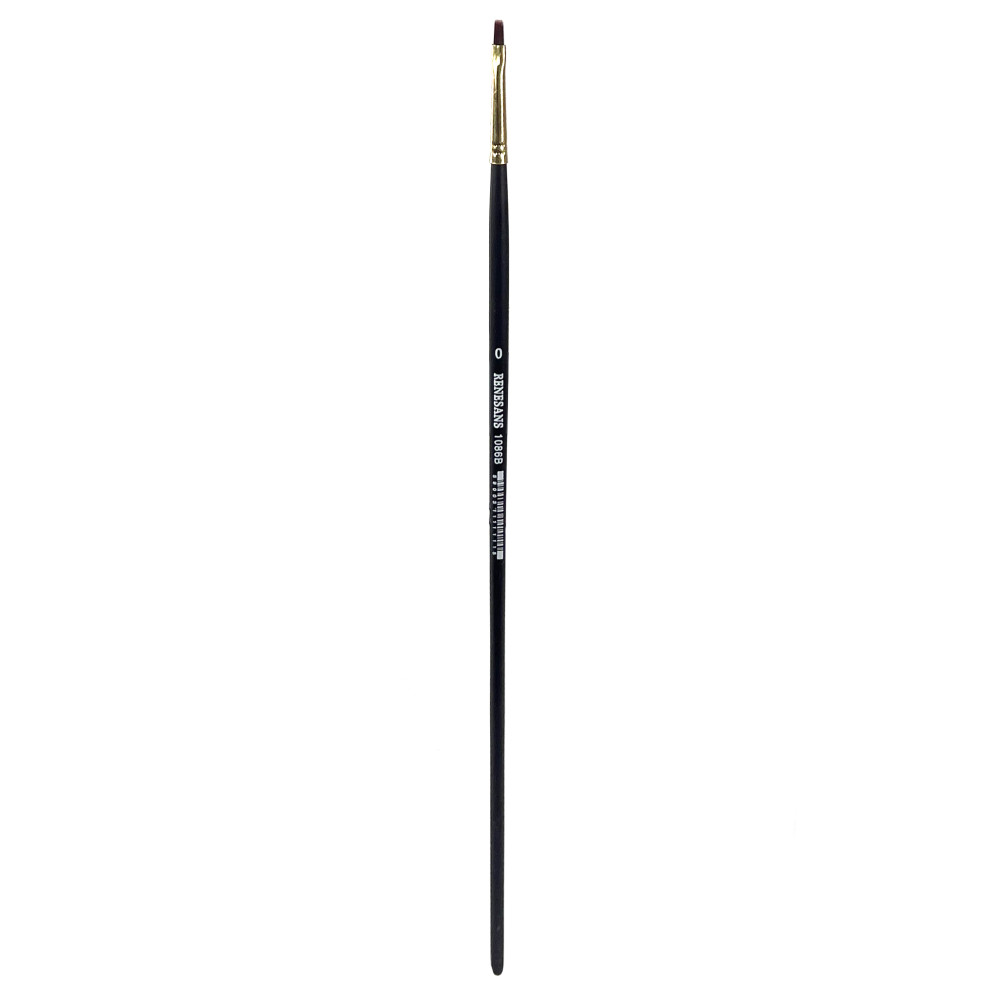 Flat broad synthetic 1086B series brush - Renesans - no. 0