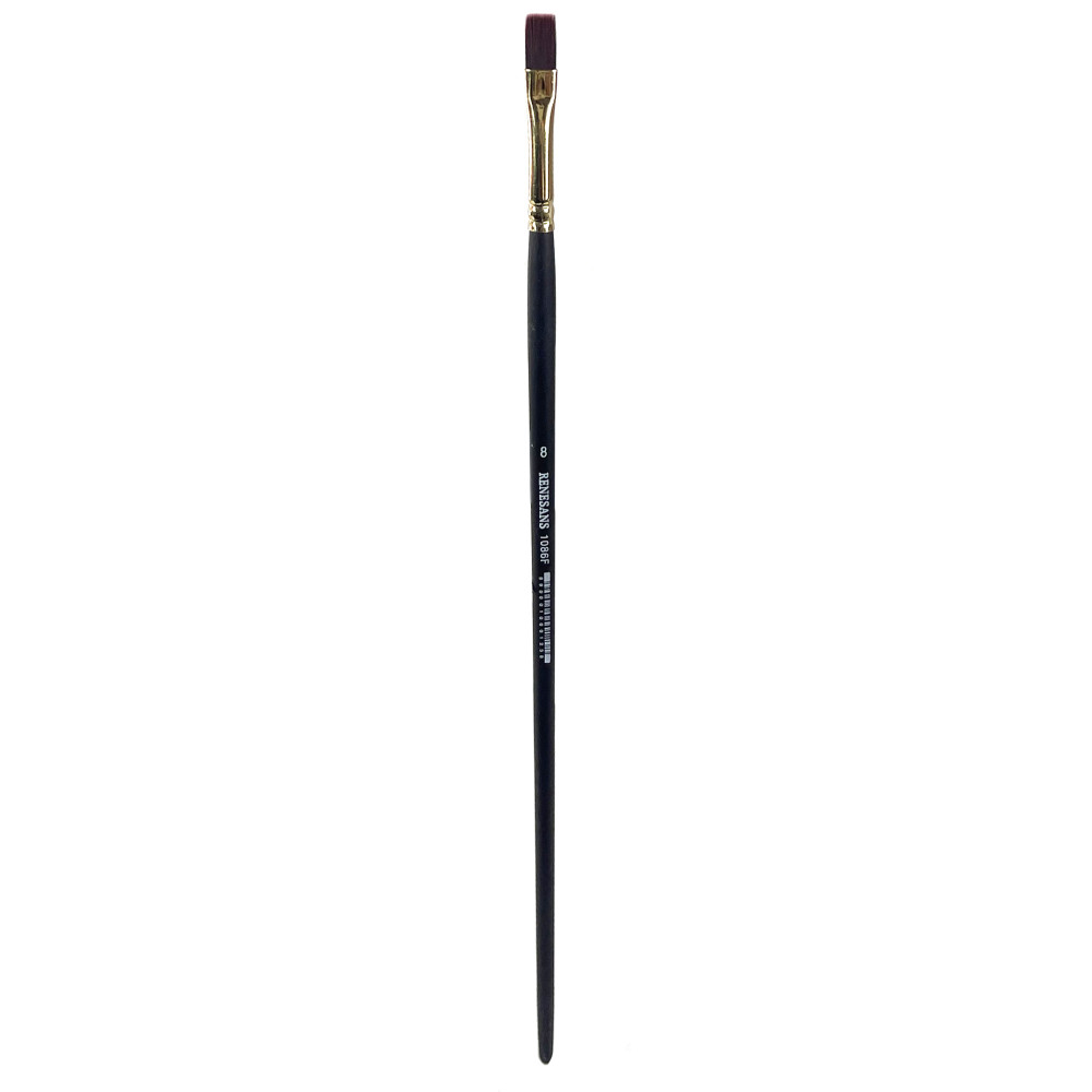 Flat synthetic 1086F series brush - Renesans - no. 8