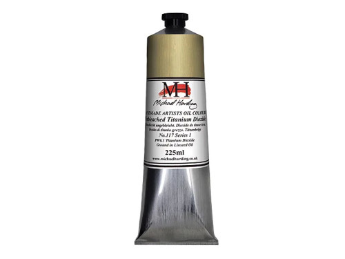 Oil paint - Michael Harding - 117 Unbleached Titanium Dioxide 225 ml