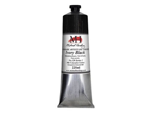 Oil paint - Michael Harding - 129 Ivory Black 225 ml