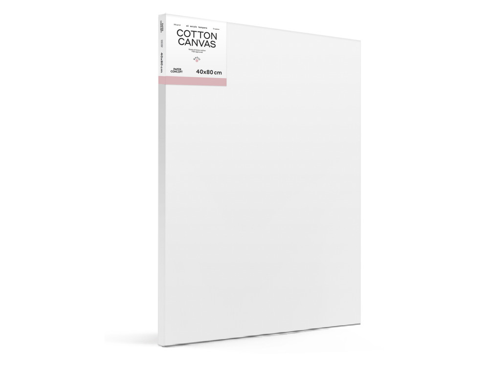 Cotton stretched canvas Basic - PaperConcept - 40 x 80 cm