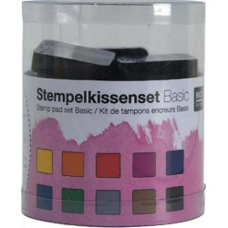 Zestaw poduszek z tuszem do stempli - Rico Design - 10 szt.