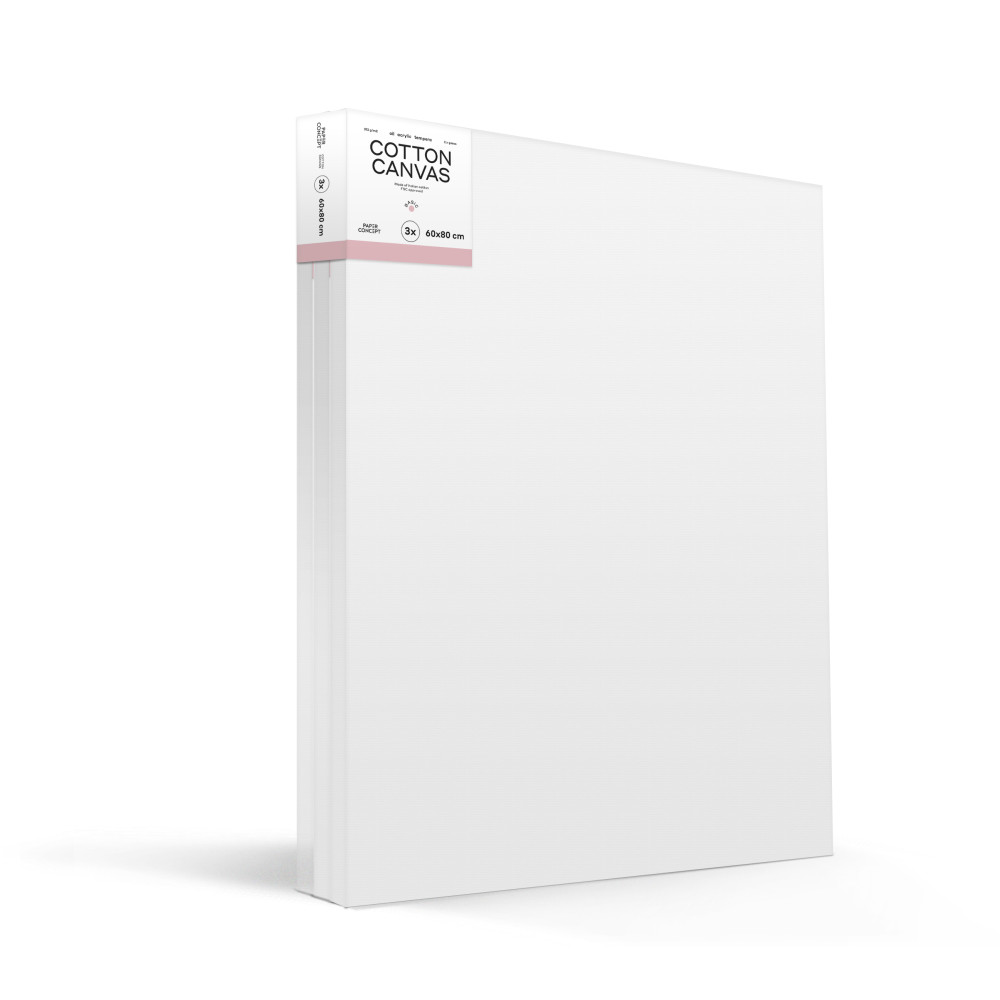Podobrazia bawełniane Basic - PaperConcept - 60 x 80 cm 3 szt.