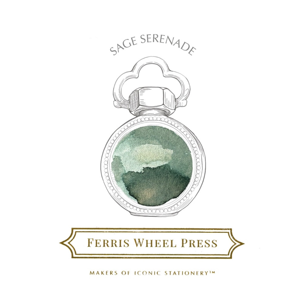 Calligraphy ink - Ferris Wheel Press - Sage Serenade 38 ml