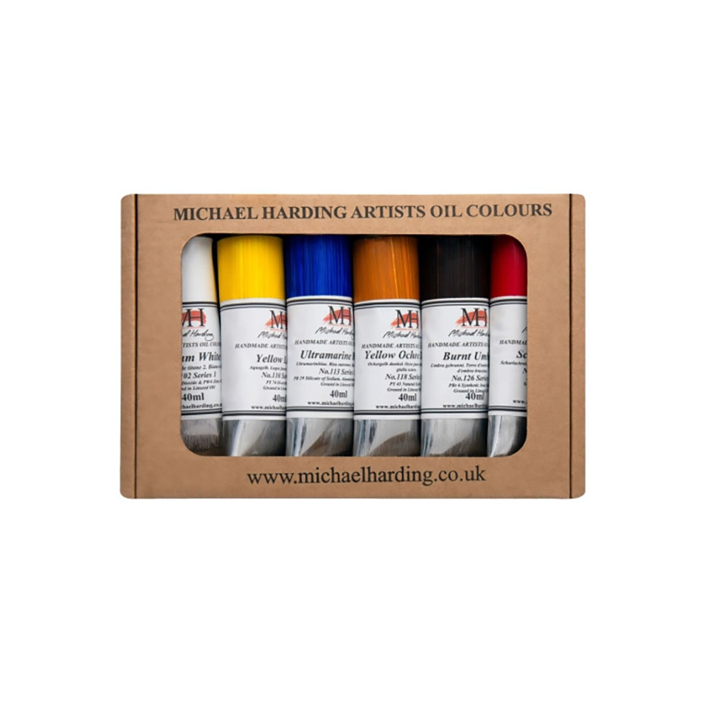 Set of Introductory oil paints - Michael Harding - 6 x 40 ml