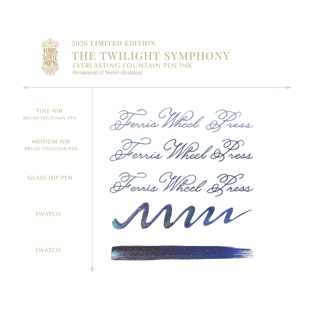 Calligraphy ink FerriTales Limited Edition - Ferris Wheel Press - Twilight Symphony 20 ml