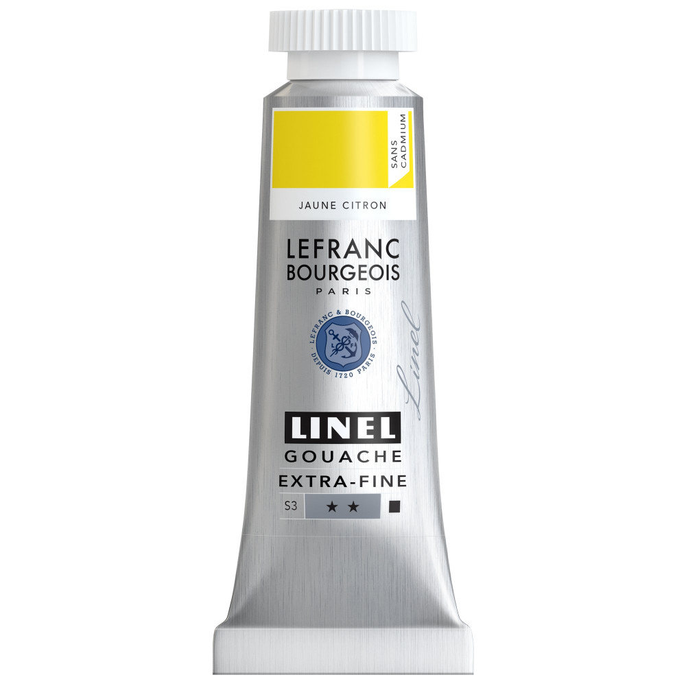 Farba gwasz Linel - Lefranc & Bourgeois - Cadmium Free Lemon Yellow 14 ml