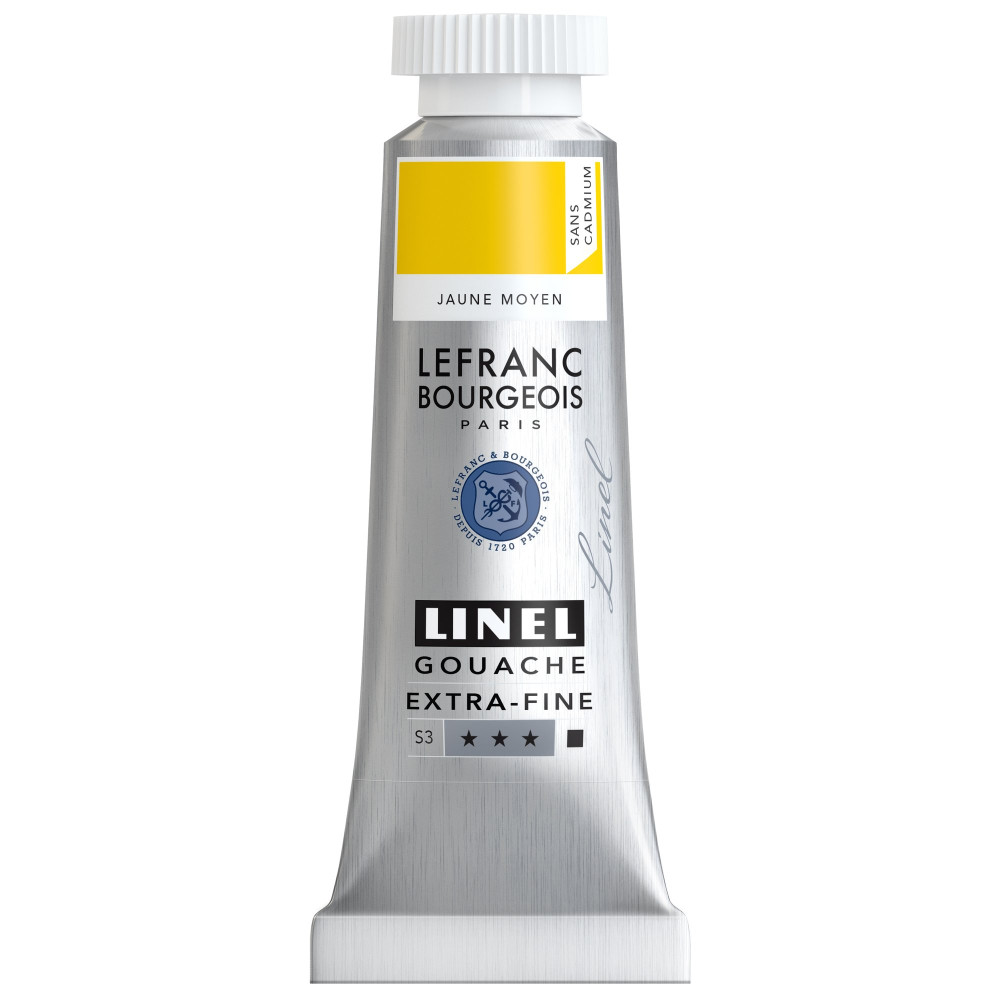 Farba gwasz Linel - Lefranc & Bourgeois - Cadmium Free Medium Yellow 14 ml