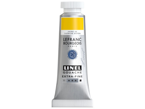 Linel gouache paint - Lefranc & Bourgeois - Cadmium Yellow Medium 14 ml