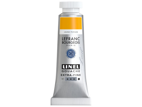 Linel gouache paint - Lefranc & Bourgeois - Persian Yellow 14 ml
