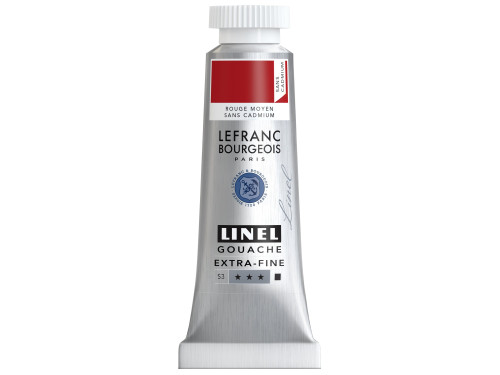 Linel gouache paint - Lefranc & Bourgeois - Cadmium Free Red Medium 14 ml