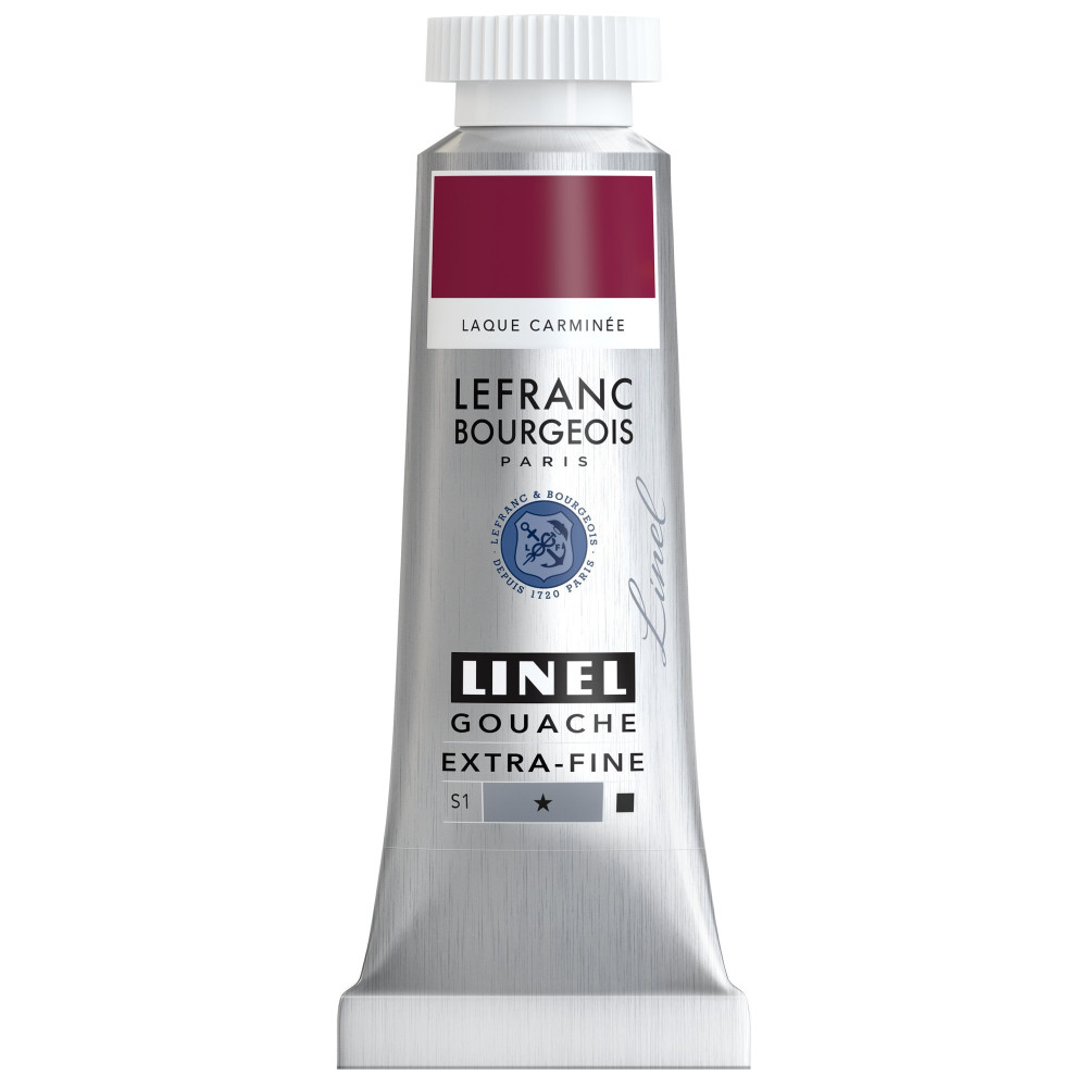 Linel gouache paint - Lefranc & Bourgeois - Crimson Lake 14 ml