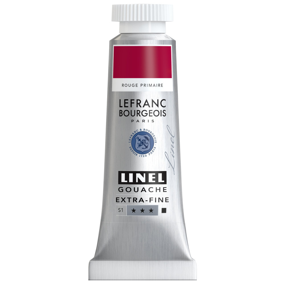 Linel gouache paint - Lefranc & Bourgeois - Primary Red 14 ml
