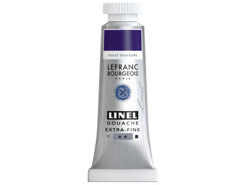 Farba gwasz Linel - Lefranc & Bourgeois - Dioxazine Violet 14 ml
